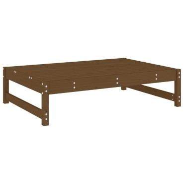 vidaXL Υποπόδιο Κήπου Μελί 120x80cm από Μασίφ Ξύλο Πεύκου 1 τεμ. Γωνιακός