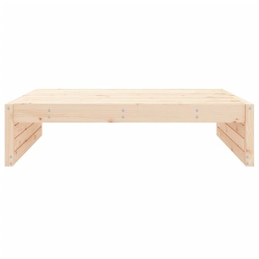 vidaXL Υποπόδιο Κήπου 120x80cm από Μασίφ Ξύλο Πεύκου 1 τεμ. Γωνιακός