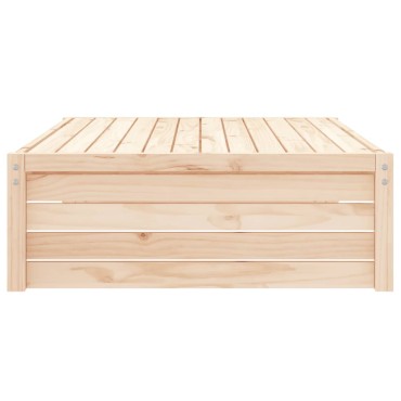 vidaXL Υποπόδιο Κήπου 120x80cm από Μασίφ Ξύλο Πεύκου 1 τεμ. Γωνιακός
