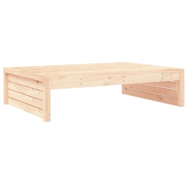 vidaXL Υποπόδιο Κήπου 120x80cm από Μασίφ Ξύλο Πεύκου 1 τεμ. Γωνιακός