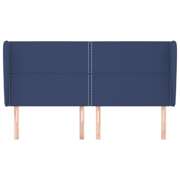 vidaXL Κεφαλάρι με Πτερύγια Μπλε 163x23x118/128cm Υφασμάτινο 1 τεμ.