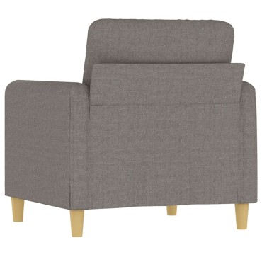 vidaXL Πολυθρόνα Taupe Υφασμάτινη 78x77x80cm 1 τεμ. Γωνιακός