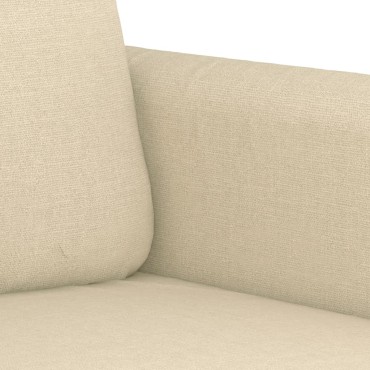 vidaXL Καναπές Τριθέσιος Κρεμ Υφασμάτινος 198x77x80cm 1 τεμ.
