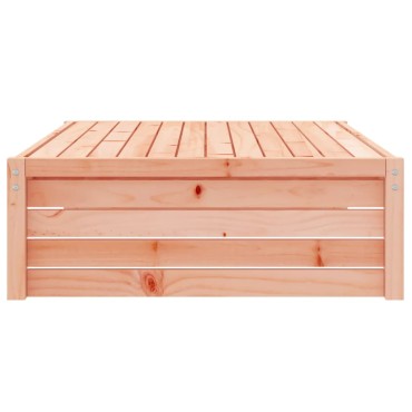 vidaXL Υποπόδιο Κήπου 120x80cm από Μασίφ Ξύλο Ψευδοτσούγκας 1 τεμ. Γωνιακός
