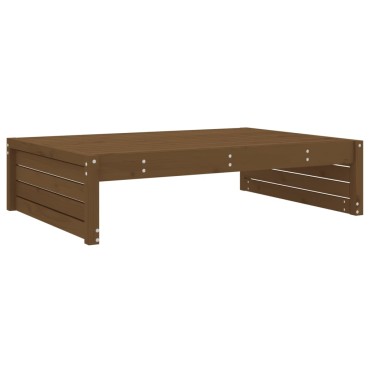 vidaXL Υποπόδιο Κήπου Μελί 120x80cm από Μασίφ Ξύλο Πεύκου 1 τεμ. Γωνιακός