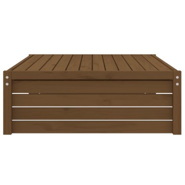 vidaXL Υποπόδιο Κήπου Μελί 120x80cm από Μασίφ Ξύλο Πεύκου 1 τεμ. Γωνιακός