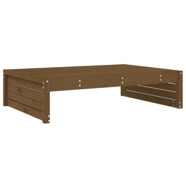 vidaXL Υποπόδιο Κήπου Μελί 120x80cm από Μασίφ Ξύλο Πεύκου 1 τεμ. Γωνιακός