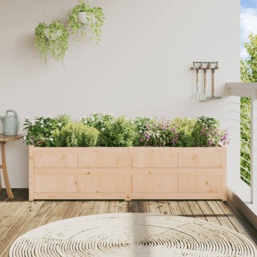 vidaXL Ζαρντινιέρα 180 x 50 x 50 εκ. από Μασίφ Ξύλο Πεύκου
