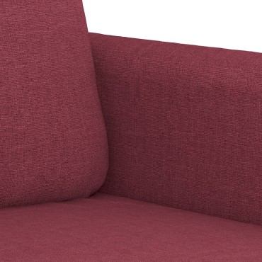 vidaXL Πολυθρόνα Σαλονιού Μπορντό Υφασμάτινη 78x77x80cm 1 τεμ. Γωνιακός