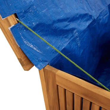 vidaXL Μπαούλο Αποθήκευσης Κήπου 75x75x58 κ. από Μασίφ Ξύλο Ακακίας 75x75x58cm 1 τεμ.
