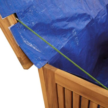 vidaXL Μπαούλο Αποθήκευσης Κήπου 75x75x58 κ. από Μασίφ Ξύλο Ακακίας 75x75x58cm 1 τεμ.