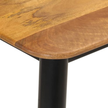 vidaXL Τραπέζι Κονσόλα 110x40x76cm από Μασίφ Ξύλο Μάνγκο/Σίδερο 1 τεμ.