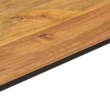 vidaXL Τραπέζι Κονσόλα 110x40x76cm από Μασίφ Ξύλο Μάνγκο/Σίδερο 1 τεμ.