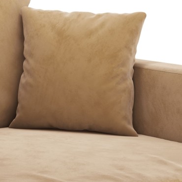 vidaXL Καναπές Τριθέσιος Καφέ Βελούδινος 198x77x80cm 1 τεμ.