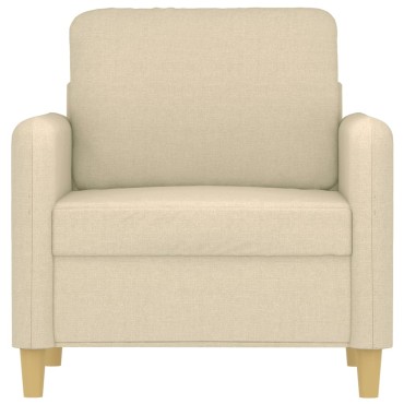 vidaXL Πολυθρόνα Κρεμ Υφασμάτινη 78x77x80cm 1 τεμ. Γωνιακός