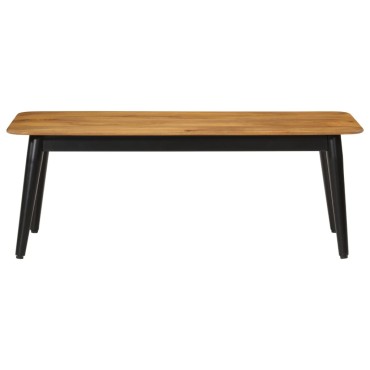 vidaXL Τραπεζάκι Σαλονιού 110x50x40cm Μασίφ Ξύλο Μάνγκο & Σίδερο 1 τεμ.