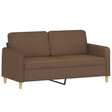 vidaXL Καναπές Διθέσιος Καφέ Υφασμάτινος 158x77x80cm 1 τεμ.