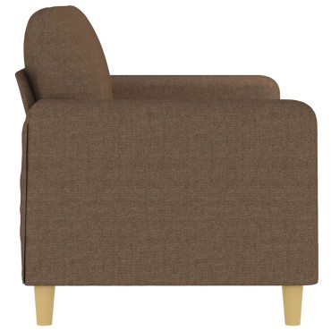 vidaXL Καναπές Διθέσιος Καφέ Υφασμάτινος 158x77x80cm 1 τεμ.