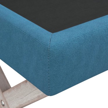 vidaXL Σκαμπό Αποθήκευσης Μπλε 110x45x49cm Βελούδινο 1 τεμ.