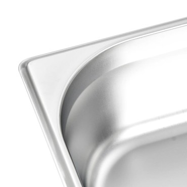 vidaXL Λεκάνες Gastronorm 4 τεμ. GN 1/2 100 χιλ. από Ανοξείδωτο Ατσάλι