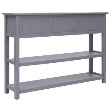 vidaXL Ντουλάπι Γκρι 108x30x76cm από Μασίφ Ξύλο Παυλώνιας 1 τεμ.