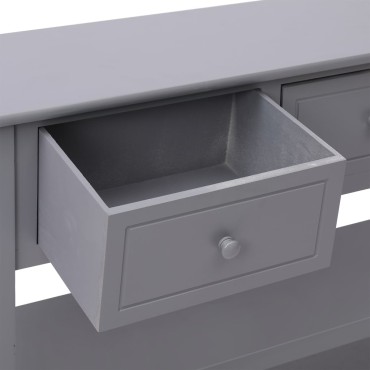 vidaXL Ντουλάπι Γκρι 108x30x76cm από Μασίφ Ξύλο Παυλώνιας 1 τεμ.