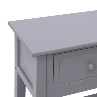 vidaXL Ντουλάπι Γκρι 108x30x76cm από Μασίφ Ξύλο Παυλώνιας 1 τεμ.
