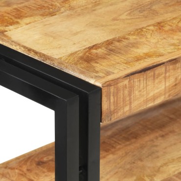 vidaXL Τραπέζι Κονσόλα 120x30x75cm από Ακατέργαστο Ξύλο Μάνγκο 1 τεμ.