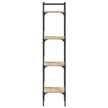 vidaXL Βιβλιοθήκη 4 Επιπέδων Sonoma Δρυς 35x30x138,5cm Επεξεργ. Ξύλο 1 τεμ.