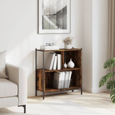 vidaXL Βιβλιοθήκη Καπνιστή Δρυς 72x28x77,5cm από Επεξεργασμένο Ξύλο 1 τεμ.