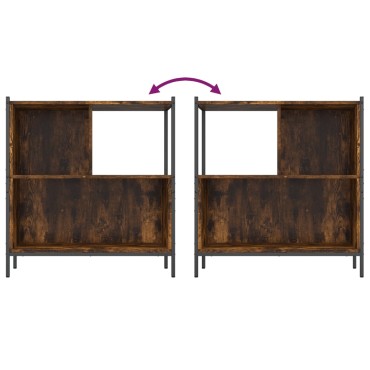 vidaXL Βιβλιοθήκη Καπνιστή Δρυς 72x28x77,5cm από Επεξεργασμένο Ξύλο 1 τεμ.
