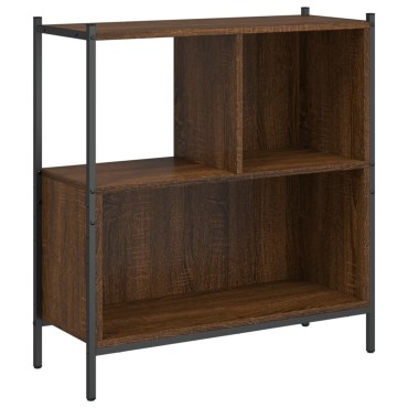 vidaXL Βιβλιοθήκη Καφέ Δρυς 72x28x77,5cm από Επεξεργασμένο Ξύλο 1 τεμ.