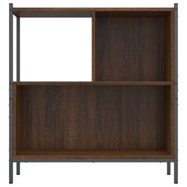 vidaXL Βιβλιοθήκη Καφέ Δρυς 72x28x77,5cm από Επεξεργασμένο Ξύλο 1 τεμ.