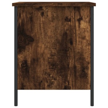 vidaXL Παγκάκι Αποθήκευσης Καπνιστή Δρυς 40x42,5x50cm από Επεξ. Ξύλο 1 τεμ.