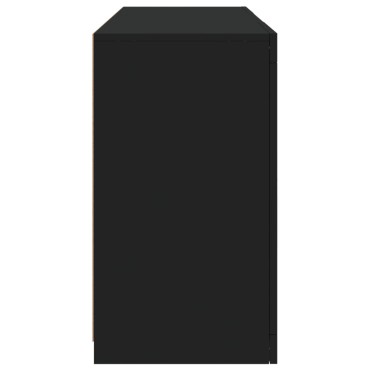 vidaXL Μπουφές με LED Μαύρος 123x37x67cm 1 τεμ.