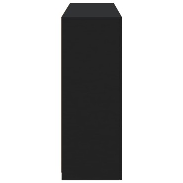 vidaXL Μπουφέδες με Φώτα LED 3 τεμ. Μαύροι από Επεξεργασμένο Ξύλο 123x37x100cm