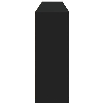 vidaXL Μπουφές με Φώτα LED Μαύρος 181,5x37x100cm 1 τεμ.