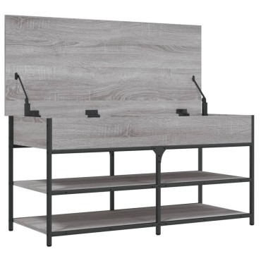 vidaXL Παπουτσοθήκη Γκρι Sonoma 100x42,5x50cm από Επεξεργασμένο Ξύλο 1 τεμ.