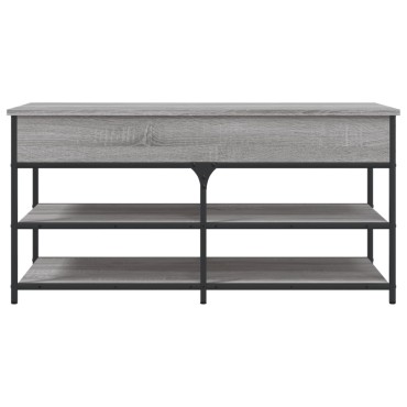 vidaXL Παπουτσοθήκη Γκρι Sonoma 100x42,5x50cm από Επεξεργασμένο Ξύλο 1 τεμ.