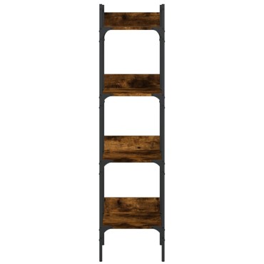 vidaXL Βιβλιοθήκη 4 Επιπέδων Καπν. Δρυς 35x30x138,5cm Επεξεργ. Ξύλο 1 τεμ.