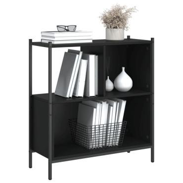 vidaXL Βιβλιοθήκη Μαύρη 72x28x77,5cm από Επεξεργασμένο Ξύλο 1 τεμ.