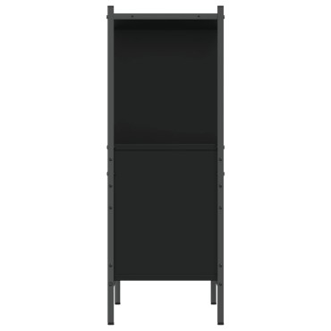 vidaXL Βιβλιοθήκη Μαύρη 72x28x77,5cm από Επεξεργασμένο Ξύλο 1 τεμ.