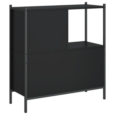 vidaXL Βιβλιοθήκη Μαύρη 72x28x77,5cm από Επεξεργασμένο Ξύλο 1 τεμ.