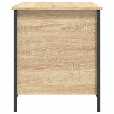 vidaXL Παγκάκι Αποθήκευσης Sonoma Δρυς 80x42,5x50cm Επεξεργασμένο Ξύλο 1 τεμ.