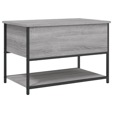vidaXL Παγκάκι Αποθήκευσης Γκρι Sonoma 70x42,5x47cm Επεξεργασμένο Ξύλο 1 τεμ.