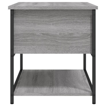 vidaXL Παγκάκι Αποθήκευσης Γκρι Sonoma 70x42,5x47cm Επεξεργασμένο Ξύλο 1 τεμ.