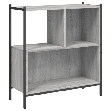 vidaXL Βιβλιοθήκη Γκρι Sonoma 72x28x77,5cm από Επεξεργασμένο Ξύλο 1 τεμ.