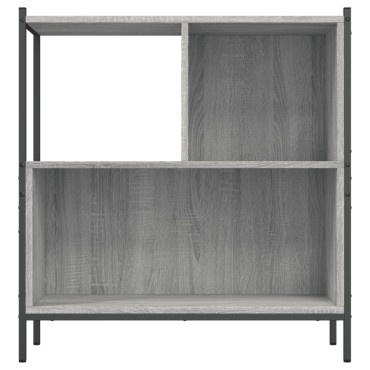 vidaXL Βιβλιοθήκη Γκρι Sonoma 72x28x77,5cm από Επεξεργασμένο Ξύλο 1 τεμ.