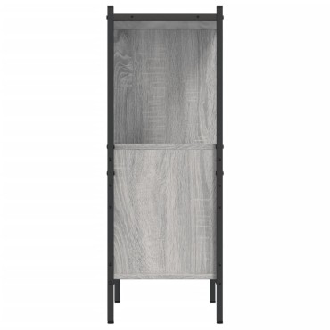 vidaXL Βιβλιοθήκη Γκρι Sonoma 72x28x77,5cm από Επεξεργασμένο Ξύλο 1 τεμ.