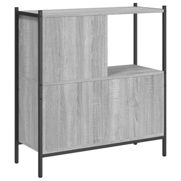 vidaXL Βιβλιοθήκη Γκρι Sonoma 72x28x77,5cm από Επεξεργασμένο Ξύλο 1 τεμ.